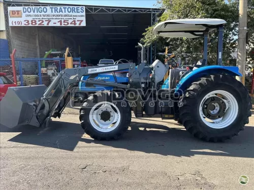 LS Tractor Plus 80 com redutor de velocidade Ano 2020 equipado com conjunto de concha dianteira Marca: Baldan Modelo: PAM/Pantográfica