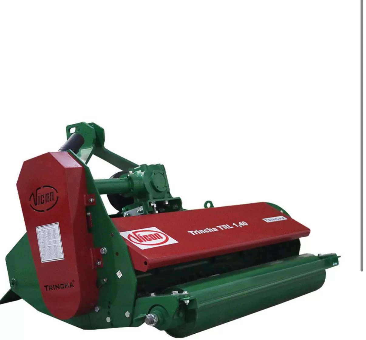 Trincha/Trirurador (leve), >nova Marca: Vicon Modelo: TRL 1,40H de 1.40 m de largura ,TRINCHA leve Hidráulica com deslocamento lateral por pistão hidráulico